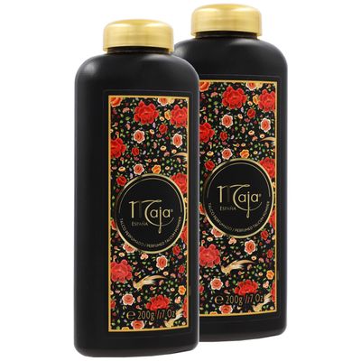 Maja Perfumed Talcum Powder, Talcum Powder with Maja&#39;s Classic Oriental Scent to Keep Your Skin Dry and Fresh, Talcum for Silky Legs Delicate Aroma 2-Pack of 7 Oz Each, (Packaging May Vary)