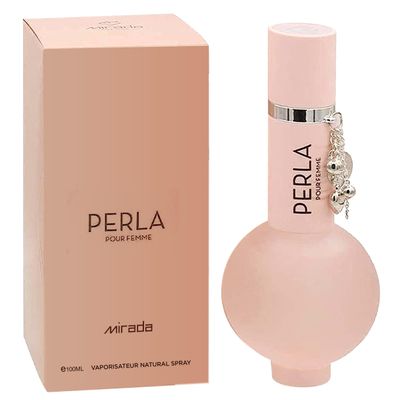 MIRADA Perla, Women&#39;s Eau de Parfum (EDP) 3.4 FL. Oz (100ml), Womens Perfume with Notes of Apple, Berry, Lily, Orchid, Green, Jasmine, Caramel, Musk