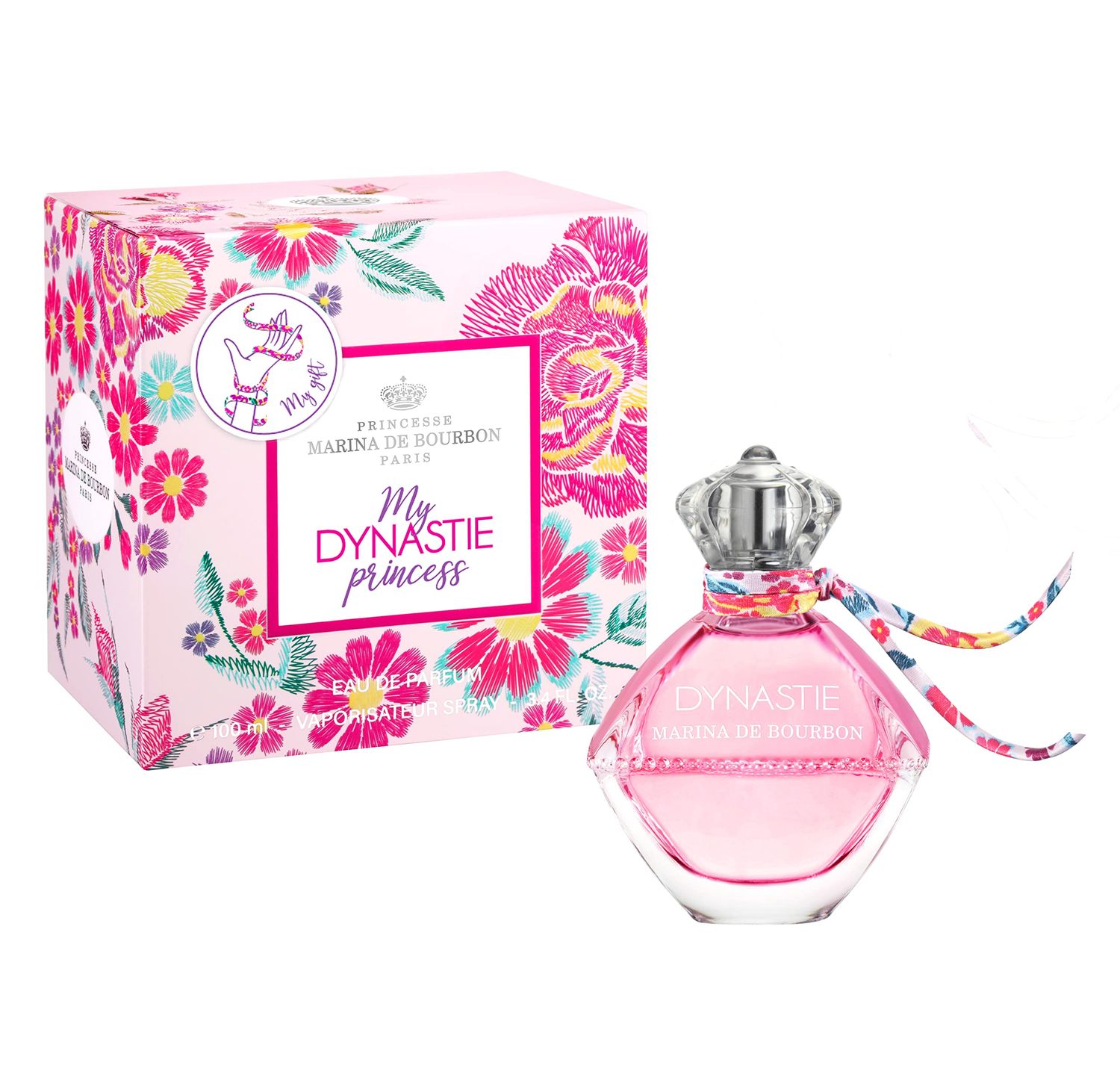 PRINCESSE MARINA de BOURBON Reverence - Eau de Parfum for Women - Spicy Floral Scent - Opens with Bergamot and Rose Berries - Blended with Jasmine, Plum and Fruit Notes - Seducing Perfume - 3.4 oz