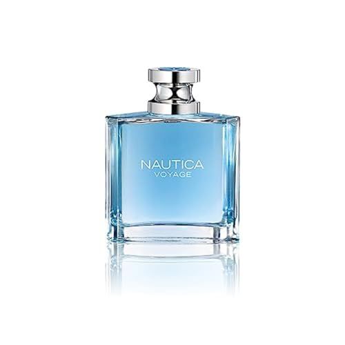 Nautica Voyage Eau de Toilette 3.3 fl oz (Pack of 1), Notes of Apple, Cedarwood, Mimosa, Men&#39;s Fragrance, Long Lasting, Everyday Fragrance, Travel Size