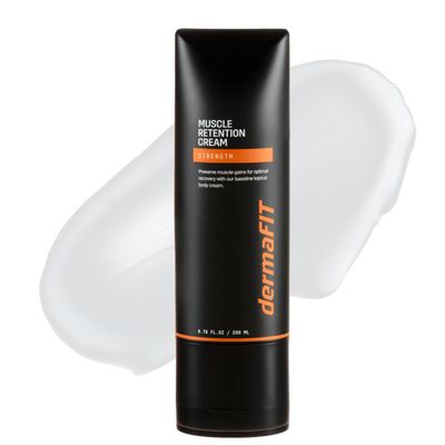 dermaFIT Strength Muscle Maintenance Body Cream - Post Workout Prevents Muscle Loss for Men Women, Muscle Retention Cream, 200ml, No Artificial Fragrance, M.A.X. Tech, Topical Analgesic for Muscle