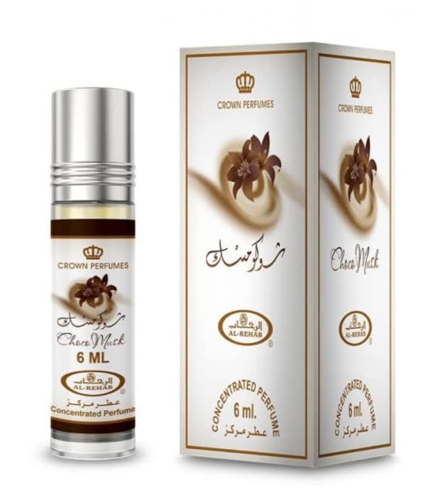 Generic Choco Musk Concentrated Perfume Rollerball 0.2 Ounce 6 ml - Long-Lasting Fragrance for Men and Women - Sweet and Sensual Chocolate Scent - Travel-Friendly Size