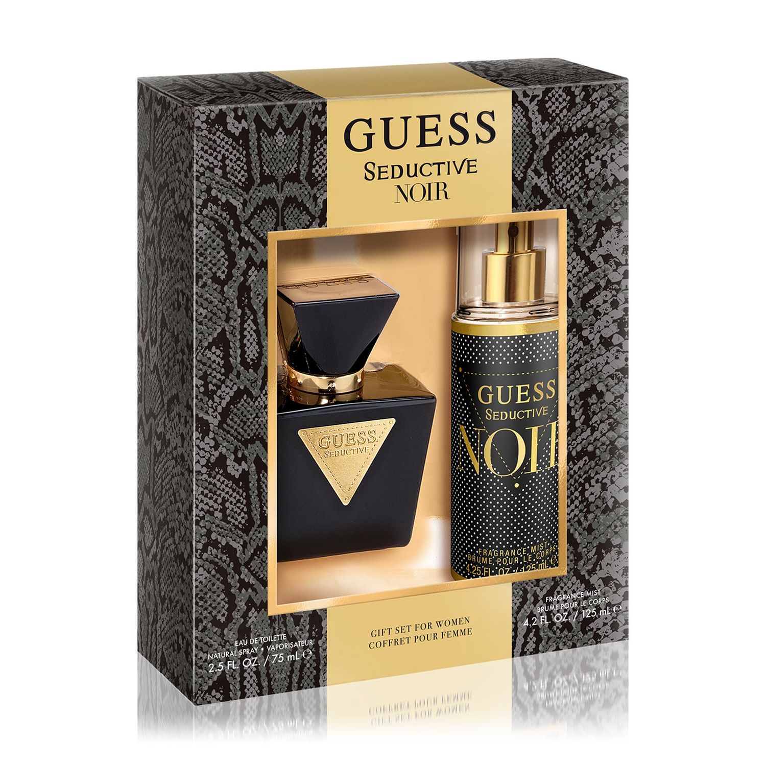 GUESS Seductive Noir 2 Pc Set for Women (2.5 Ounce Edt Spray 4.2 Ounce Mist)