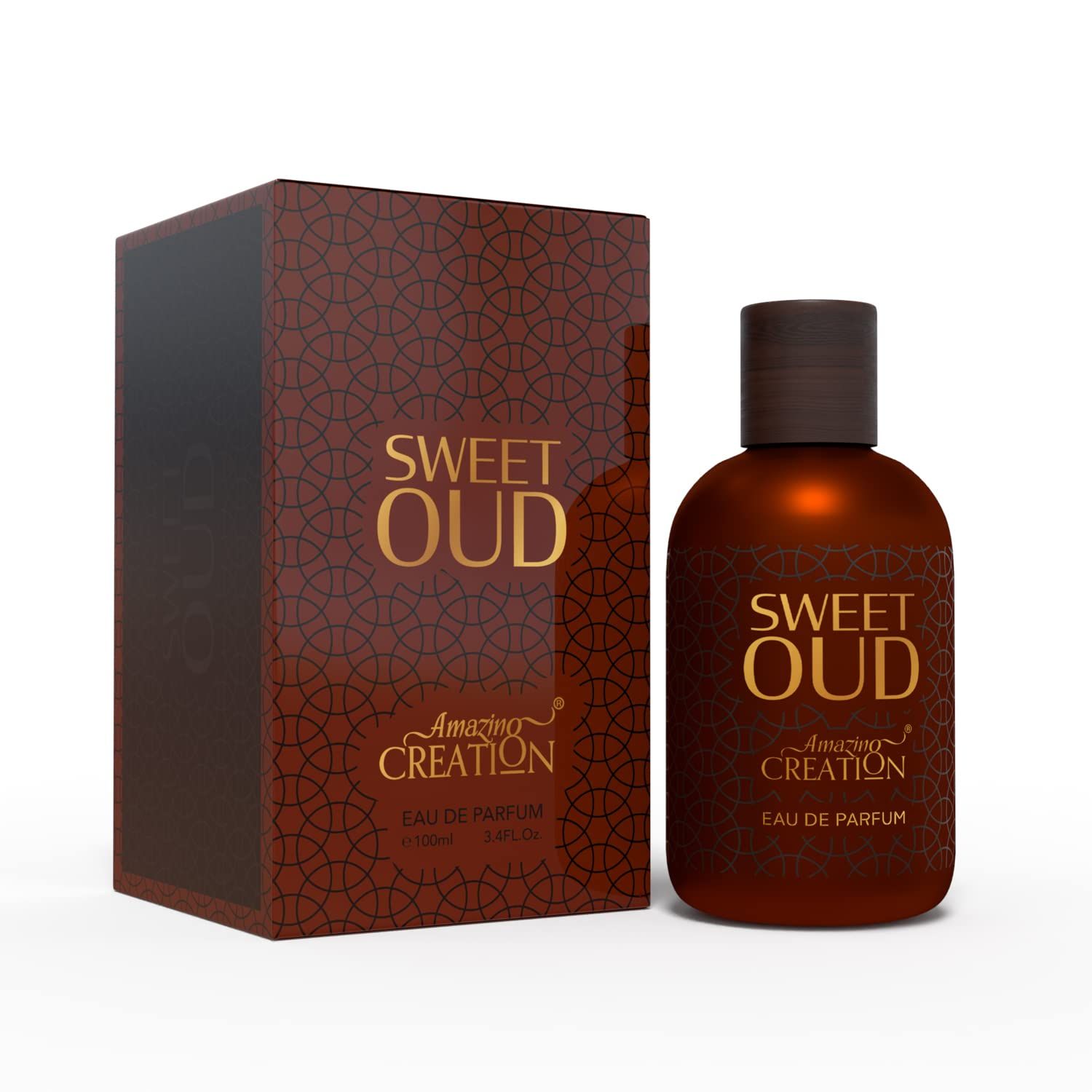 Amazing Creation Sweet Oud Eau de Parfum for Men and Women, 3.4 fl oz 100ml