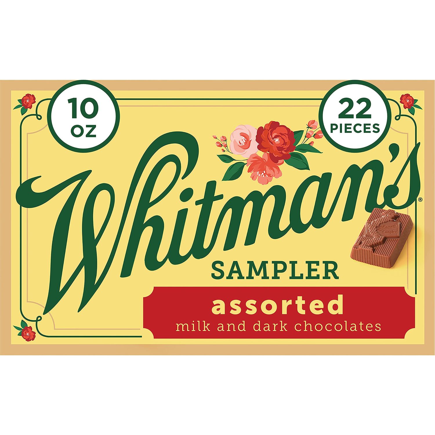 Whitman&#39;s Sampler Mother&#39;s Day Assorted Chocolates, 10 Ounce (22 Pieces)