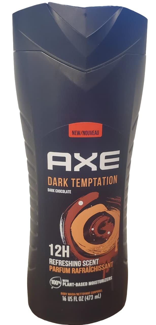 AXE Dark Temptation Scent Cleansing Body Wash Refreshing Fragrance 16 Oz (Pack of 3)