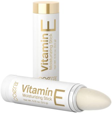 Coera Vitamin E Moisturizing Stick for Lips .12 oz (2 Pack) Hydrating Nourishing Moisturizer Free of Parabens, SLS Fragrances
