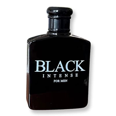 BLACK INTENSE for Men Eau de Parfum for Men - 3.4 Fl Oz - Perfect blend of Sage, Lemon and Absinthe for a Sophisticated Scent