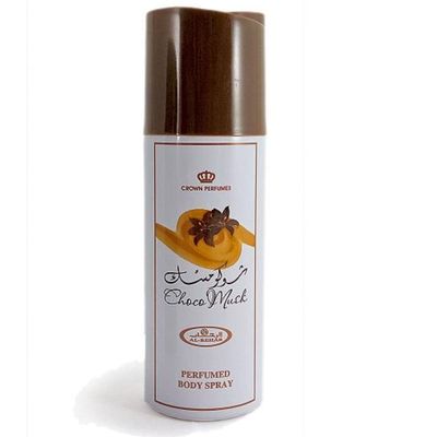 AL REHAB Choco Musk Arabian Perfumes For Women - Body Spray 200 ML - Experience A Captivating Long Lasting Perfume - Indulge In An Unforgettable Womens Perfume, Crafted For Elegance