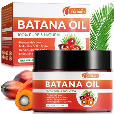 Batana Oil for Hair Growth, 100 Pure Natural Raw Batana Oil for Hair Growth and Repair, Prevent Hair Loss, Enhances Hair Nourishment, Promotes Hair Thickness for Men Women-2.02 fl oz
