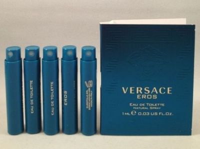 Versace 5 Eros EDT Travel Sample Spray Vial 0.03 Oz1 Ml Each Lot