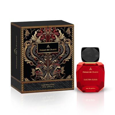 Maison de l&#39;Avenir Electra Elixir - ELIXIR COLLECTION Classic Floral Chypre Unisex Cologne Perfume Natural Essential Oils Eau de Parfum (48 Hours) Made in UAE 100ml 3.4 fl. oz.
