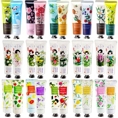 PLMMOUT 30 Pack Hand Cream Gift Set,Natural Plant Fragrance Hand Lotion for Dry Cracked Hands,Moisturizing Hand Care Cream,Mini Hand Lotion Travel Size in Bulk,Mini Lotion Bulk Gifts for Women Girls