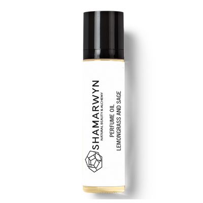 Lemongrass and Sage Perfume Oil Natural Organic Botanical Essential Oil Blend Roll-On 10ml