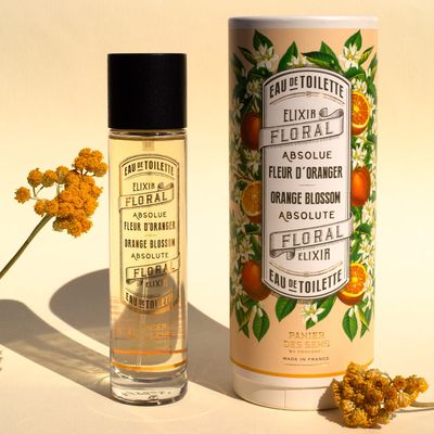 Panier des Sens - Orange Blossom Eau de Toilette 1.7 Floz - Sweet Enveloping Fragrance - Daily Light Perfume for Women - Parfum Crafted in Grasse, France - Gifts for Her - Elegant Packaging