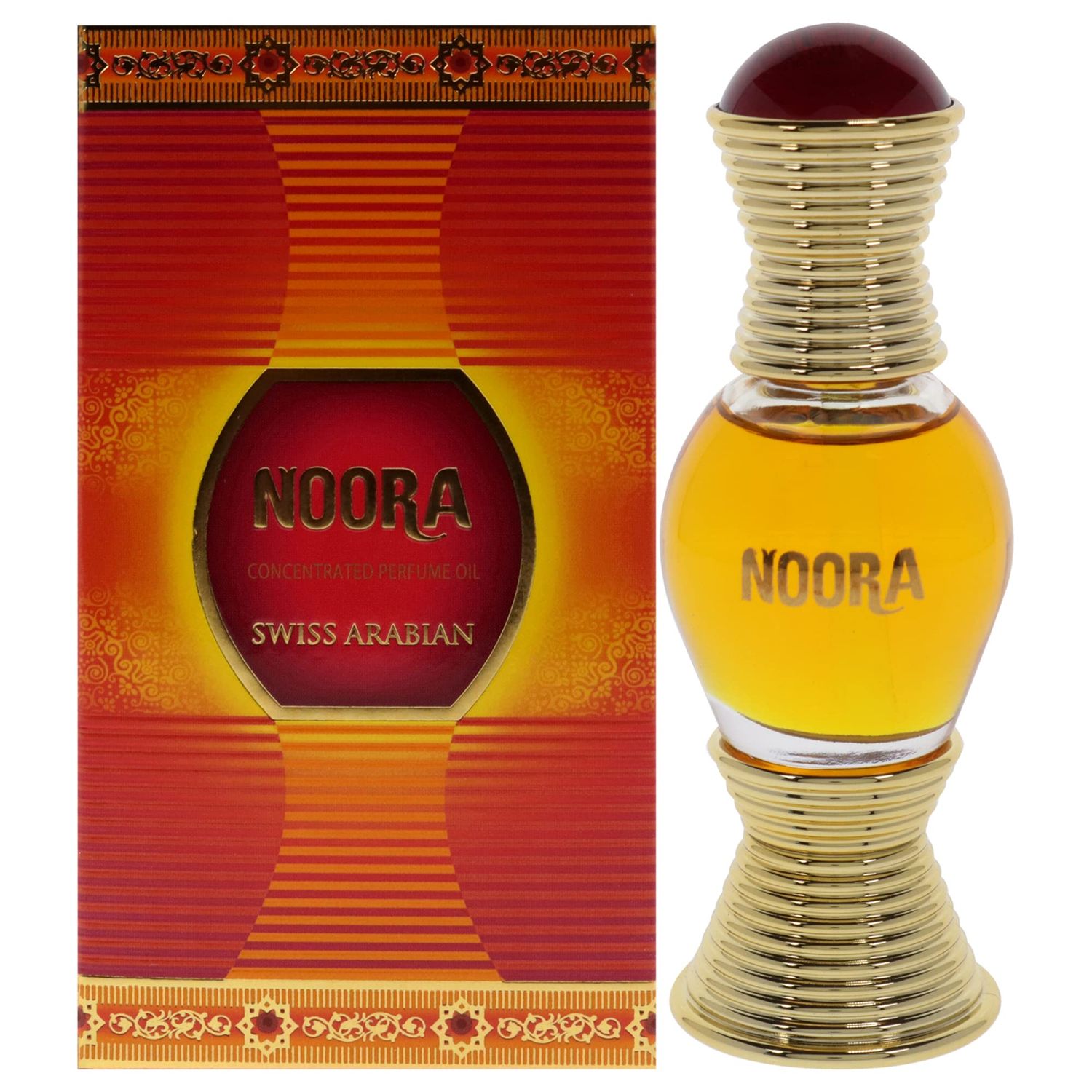 Swiss Arabian Noora - Luxury Products From Dubai - Long Lasting And Addictive Personal Perfume Oil Fragrance - A Seductive Signature Aroma - 0.6 Oz