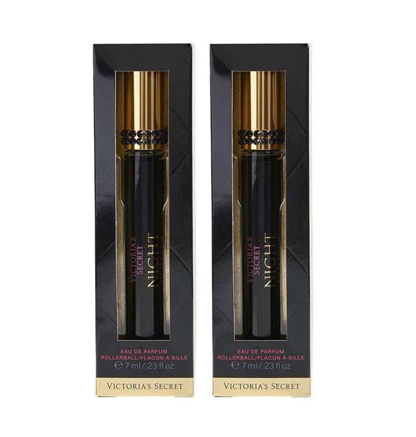 Victoria&#39;s Secret Night Eau De Parfum Rollerball Travel Size .23 Ounce (Night, 2 Pack)