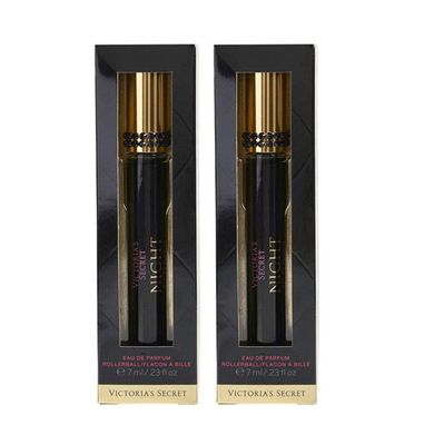 Victoria&#39;s Secret Night Eau De Parfum Rollerball Travel Size .23 Ounce (Night, 2 Pack)