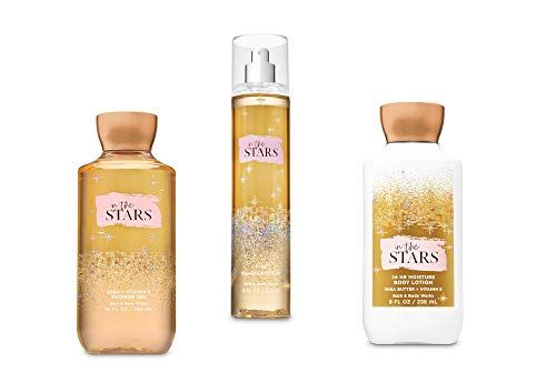 Bath Body Works In the Stars Shower Gel, Body Lotion, Fine Fragrance Mist Daily Trio Gift Set