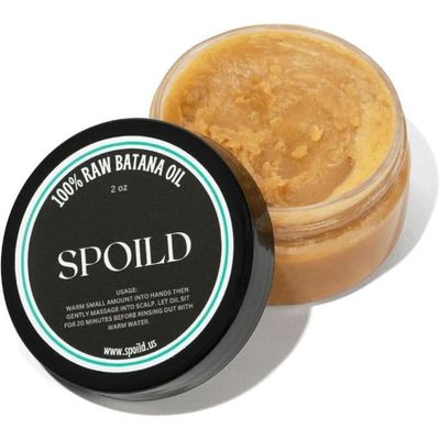 SPOILD Raw Batana Oil for Hair Growth - Sourced from Honduras, Dr. Sebi Approved, Unrefined 100 Organic - Prevents Hair Loss, Strengthens Hair 2oz