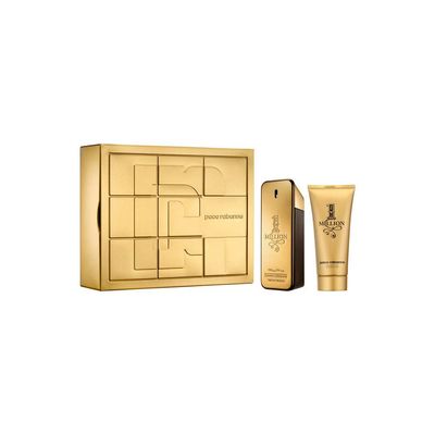 Paco Rabanne RABANNE ONE MILLION FOR MEN 2 PIECE SET TIN BOX (3.4 OZ EAU DE TOILETTE SPRAY 3.4 OZ SHOWER GEL), multi color