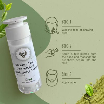 Wholly Kaw Unscented Pre-Shave Treatment Serum. Fragrance Free. Suitable for sensitive skin. Close Comfortable Shaves. Hydrating. Moisturizing. Enriched with Green Tea, Cottonseed Milk, and Glycerin