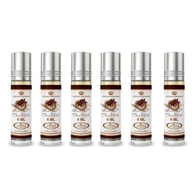 Al-Rehab Choco Musk Concentrated Perfume Rollerball for Unisex, 0.2 Ounce (Pack of 6)