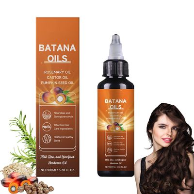 Batana Oil for Hair Growth,Natural Batana Hair Revival Formula,4-in-1 Liquid Batana Oil with Rosemary, Castor, and Pumpkin Seed for All Hair Types (1pcs)