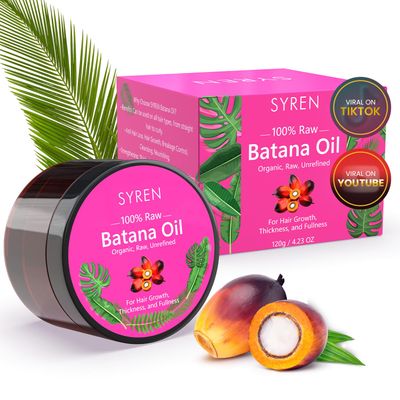Batana Oil for Hair growth - 100 percent pure Organic Hair Oil Approved by Dr Sebi, Promotes Hair thickness, Prevent Hair Loss Split Ends, wild growth hair oil Nourishment for All Hair Types