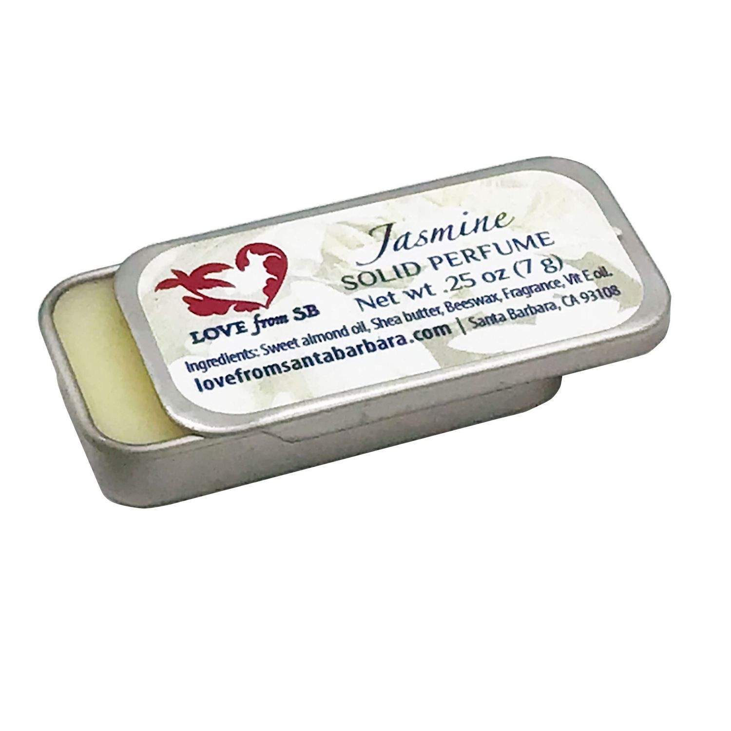 Compact Personal Solid Perfume Convenient, fits in your purse or travel bag Luxurious Artisan Spa Gift (Jasmine)