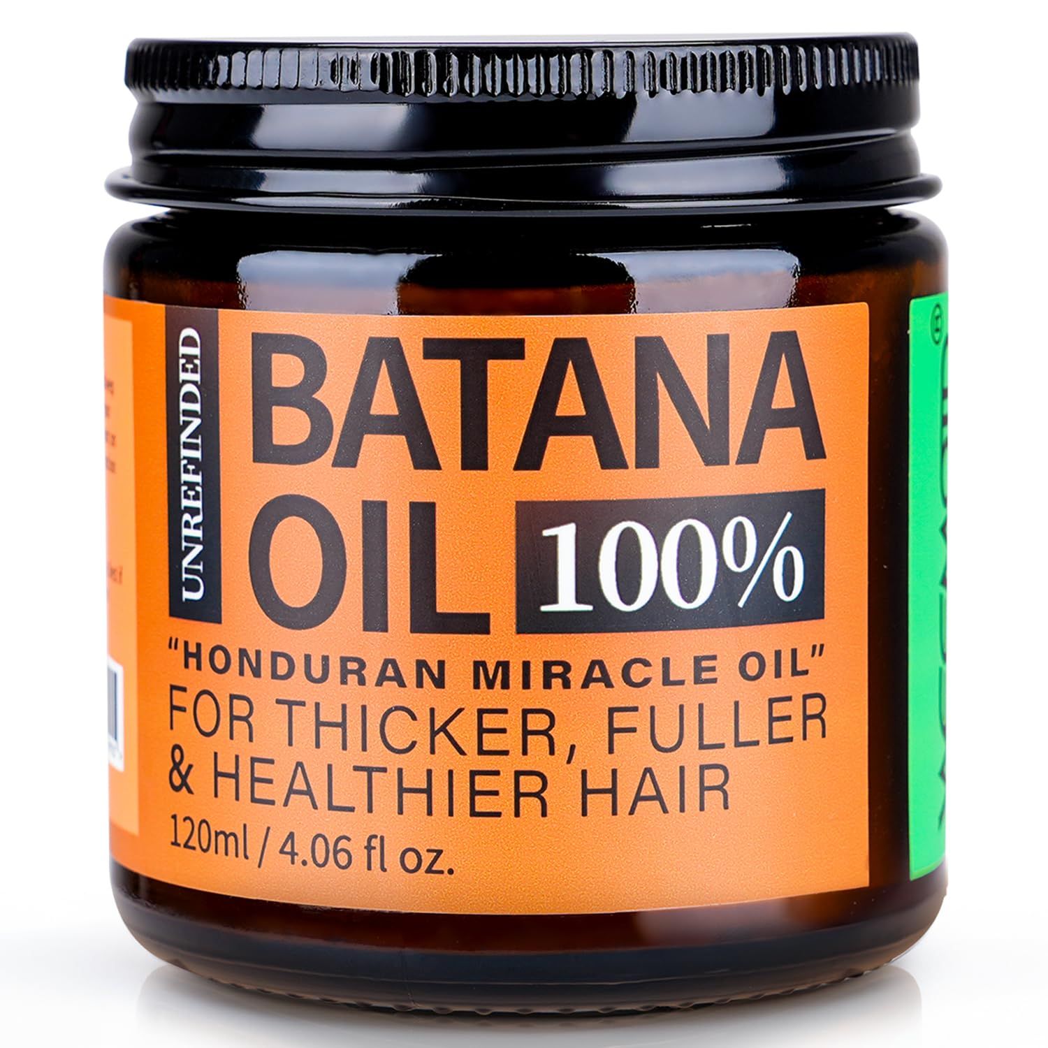 Batana Oil for Hair Growth, 100 Raw Authentic Dr Sebi Batana Hair Oil from Honduras, Wild Growth Hair Treatment Oil - Promotes Hair Growth and Thickness for Men Women, 4.06 fl oz