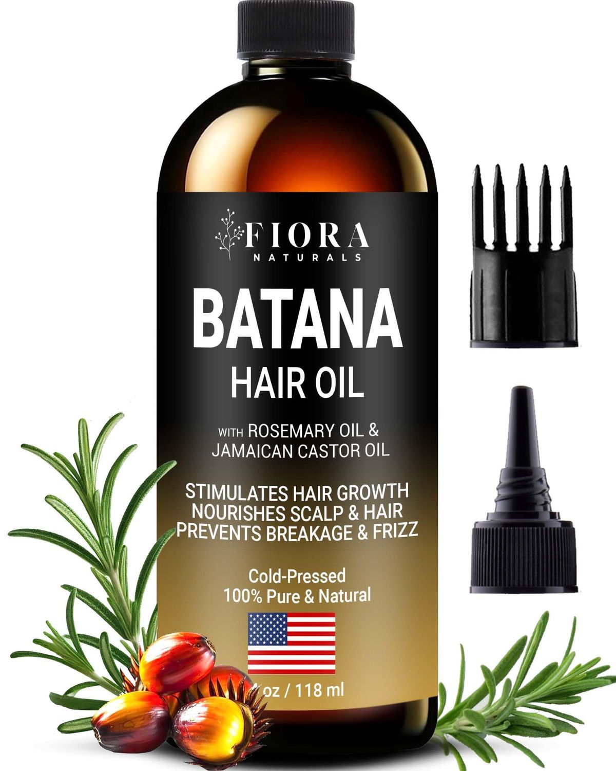 Batana Oil For Hair Growth - Dr Sebi Organic Hair Growth Oil For Thickening and Deep Conditioning, Honduras Pure Dr Truth Blend for Men Women, 4 oz
