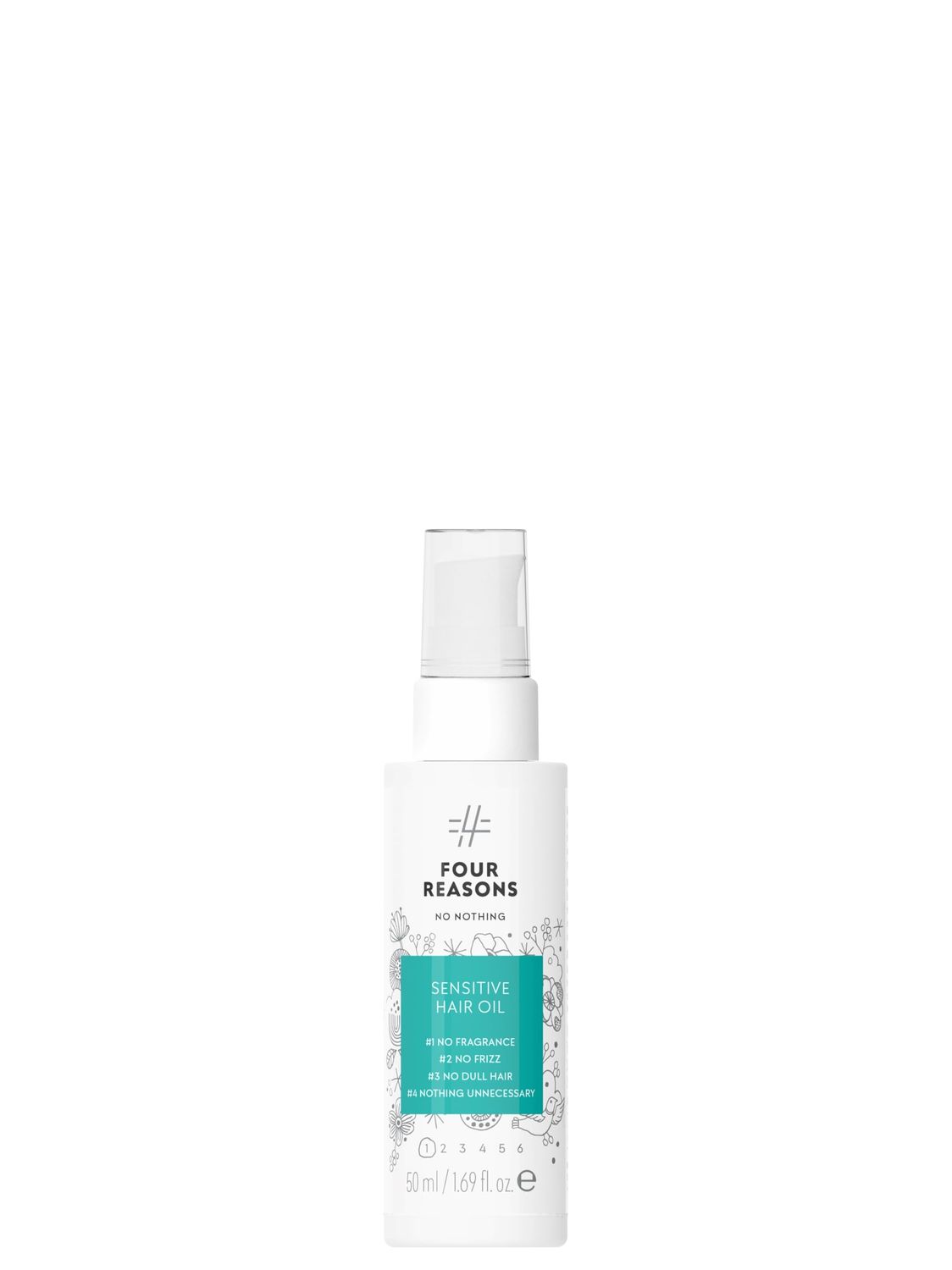 No nothing Hair Oil - Weightless Vegan Hair Serum for curly, frizzy, damaged or dry hair. Smoothing Anti frizz hair care control products. Paraben and sulfate free, fragrance-free