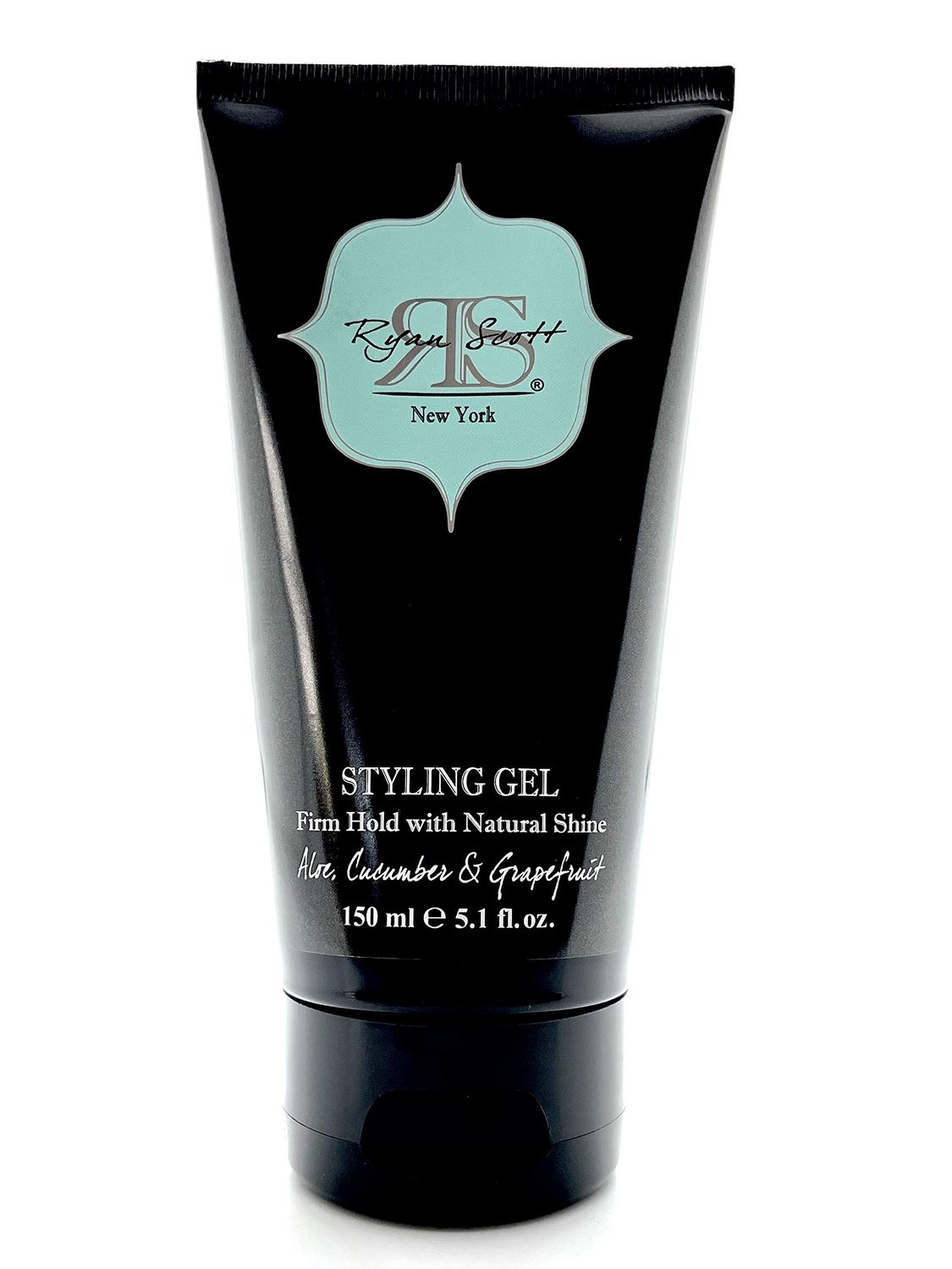 Ryan Scott Non-Flaking Alcohol-Free Styling Gel provides a Firm Hold with Natural Shine. Aloe, Cucumber, Grapefruit Fragrance, 5.1 fl. oz.