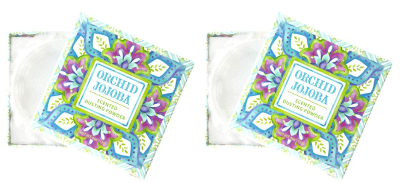 Greenwich Bay Trading Co. Dusting Powder Set of Two (Set of Two Orchid Jojoba)