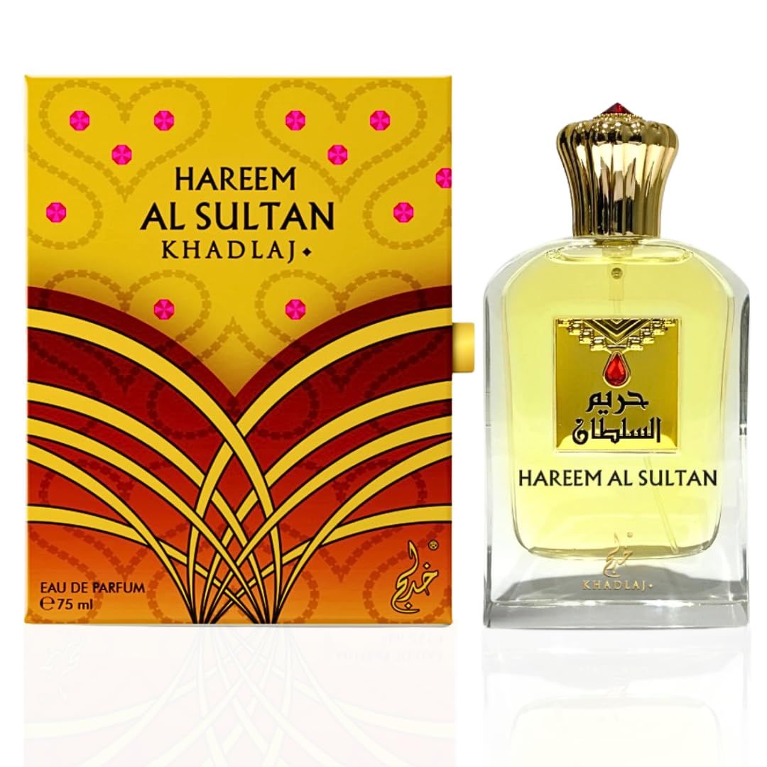 KHADLAJ PERFUMES Hareem al Sultan Gold Eau de Parfum Spray for Unisex, 2.50 Ounce 75 ml