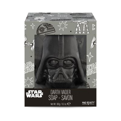 MAD Beauty Star Wars Soap on a Rope Darth Vader, Black Cedarwood Fragrance, Great Gift, Guest Bathroom