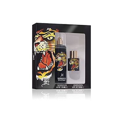 Ed Hardy Men Women&#39;s Fragrance Set by Ed Hardy, Eau De Parfum, Tiger Ink, 2 Piece Set