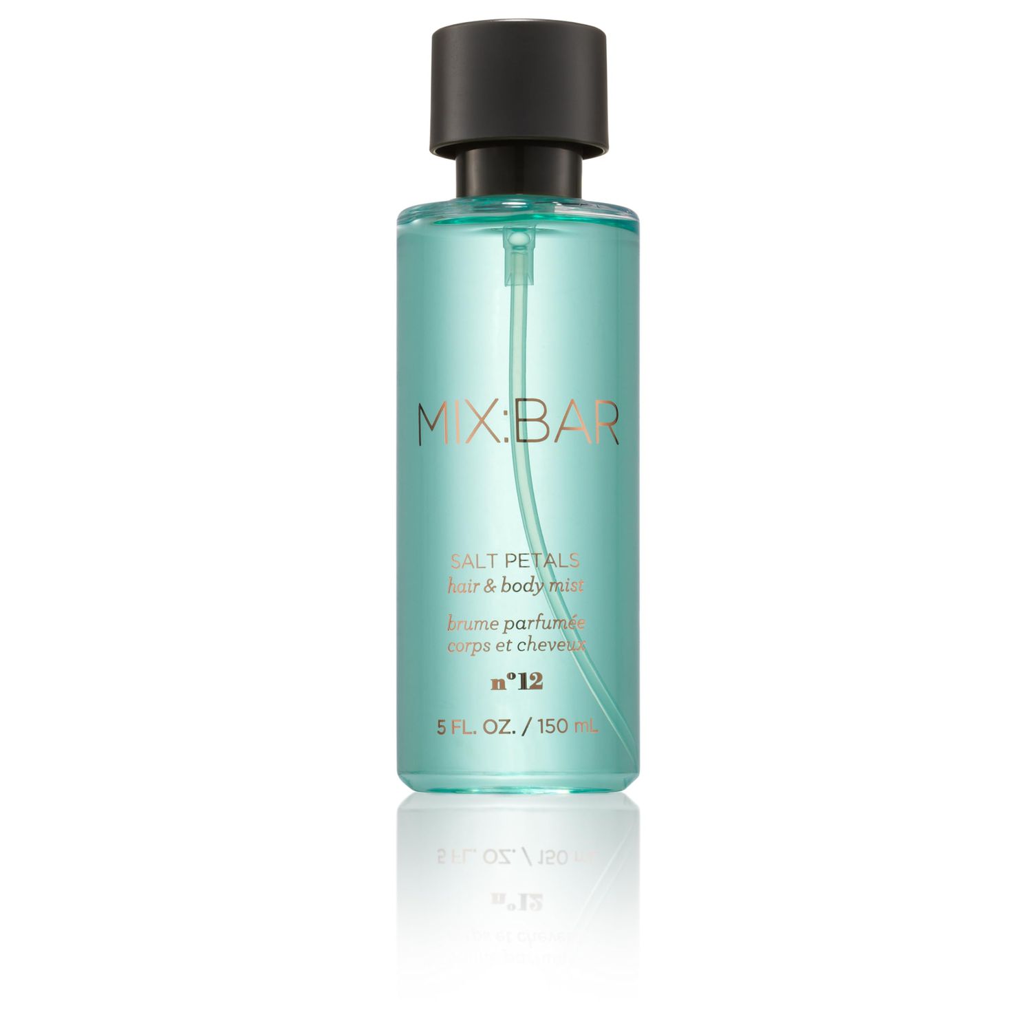 MIXBAR Salt Petals Body Spray Hair Mist for Women, Paraben-Free, Vegan Cruelty-Free, 5oz