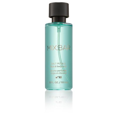 MIXBAR Salt Petals Body Spray Hair Mist for Women, Paraben-Free, Vegan Cruelty-Free, 5oz
