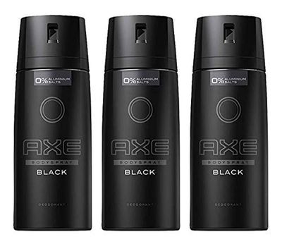 Axe Deodorant Body Spray Black Mens Fragrance 150ml5.07oz (3-Pack)