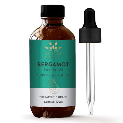 AVD Organics Bergamot Essential Oil for Diffuser 100 Pure Natural Bergamot Oil for Skin Aromatherapy Home Fragrance Soap Candle Making 3.38 fl. Oz