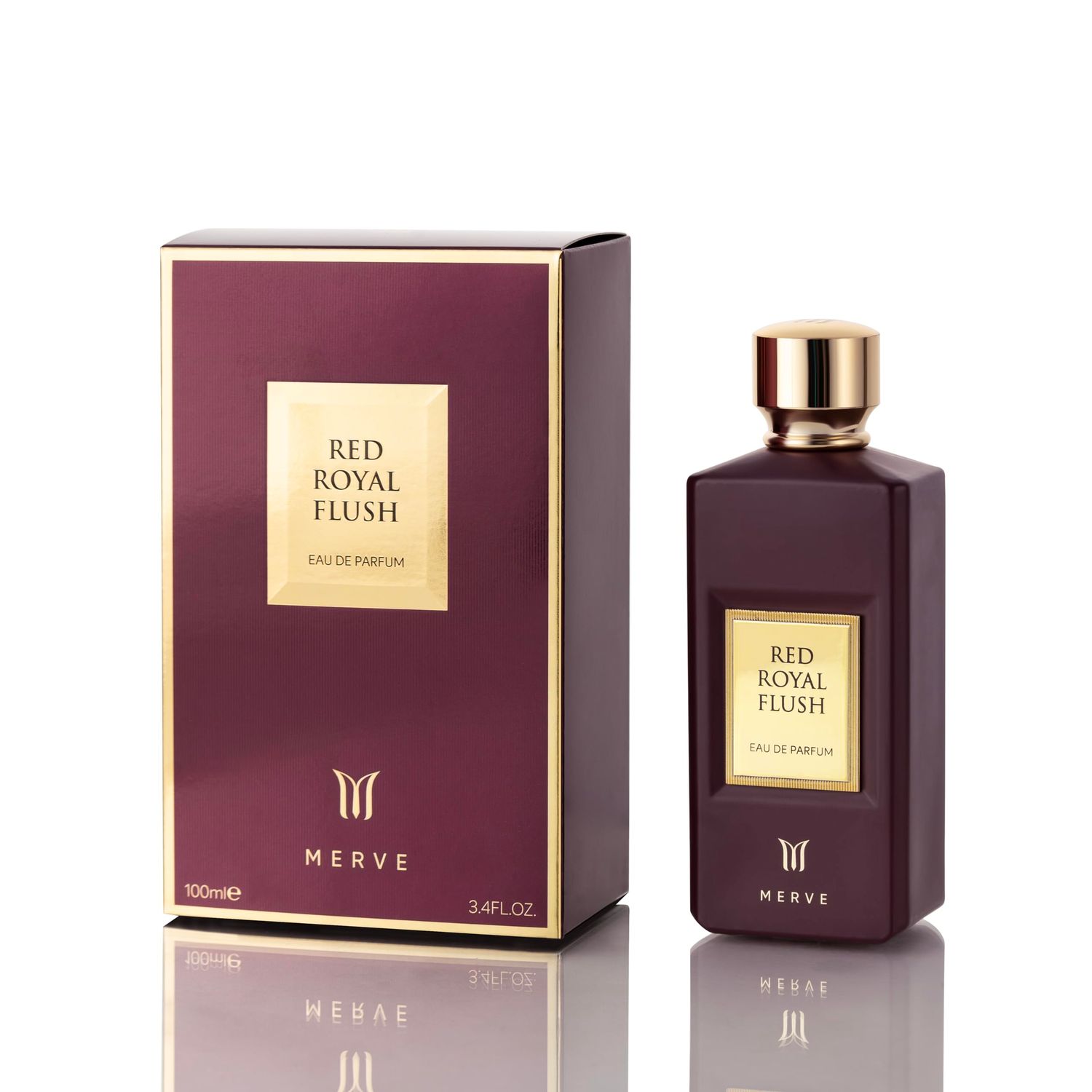 Merve Red Royal Flush Premium Long Lasting Fragrance Luxury Scent For Unisex Herbal, Oud, Woody