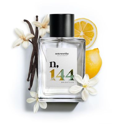 Noteworthy n,144 Brightside Eau De Parfum - Citrus, Vanilla Sophisticated, Warm Fragrance for Any Occasion Long-lasting Unisex Perfume for Women Men (100ml)