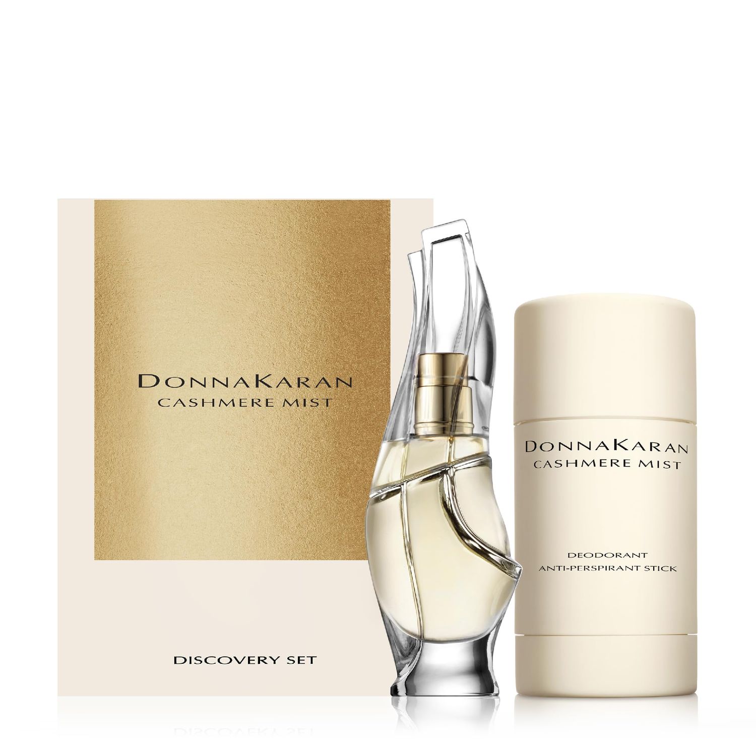 Donna Karan Cashmere Mist Discovery Set For Women - Eau de Parfum Mini Spray 0.5 Fl. Oz. Anti-Perspirant Deodorant Stick, 1.7 Oz.