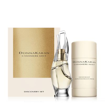 Donna Karan Cashmere Mist Discovery Set For Women - Eau de Parfum Mini Spray 0.5 Fl. Oz. Anti-Perspirant Deodorant Stick, 1.7 Oz.