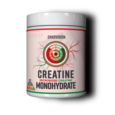 Ekkovision Creatine Monohydrate Powder, Micronized, Cherry Limeade, Pre Workout Post Workout Supplement for Men Women, Energy Support, Easy to Mix in Shakes, Smoothies Beverages, 100 Servings