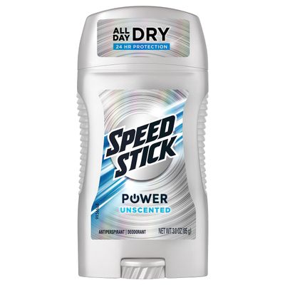 Speed Stick Men&#39;s Antiperspirant Deodorant, Unscented, 3 Ounce, 4 Pack