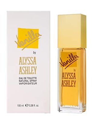 ALYSSA ASHLEY Vanilla - Perfumes for Women and Cologne for Men - Vanilla Fragrance with White Flowers and White Rose Petals - 3.4 oz EDT Spray