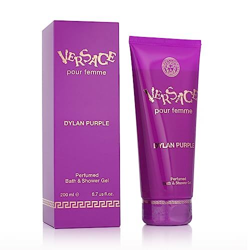 Versace Dylan Purple Perfumed Bath Shower Gel for Women, 6.7 Ounce 200 ml